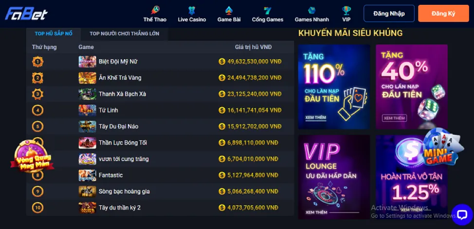 Hình ảnh trải nghiệm slot trên di động